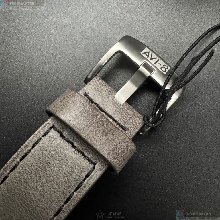 [星晴錶業]新品牌手錶,46mm,AV52664寶藍色機械鏤空錶面銀錶殼深灰真皮皮革錶帶款, , large