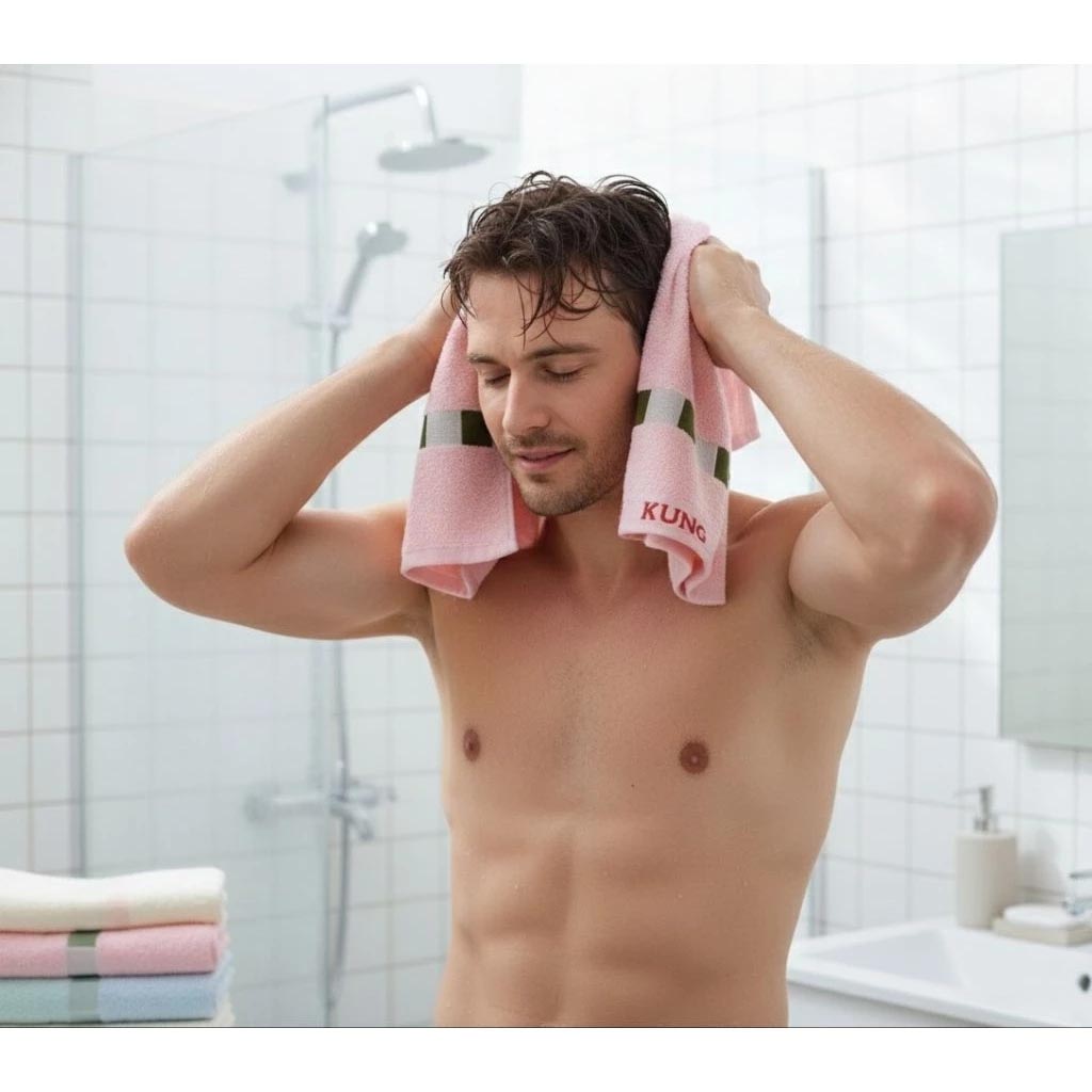 [Kaimei Cotton Industry] 8 in the group MIT made in Taiwan combed cotton 24 taels of top quality pure cotton towel POLO checkered style, , large