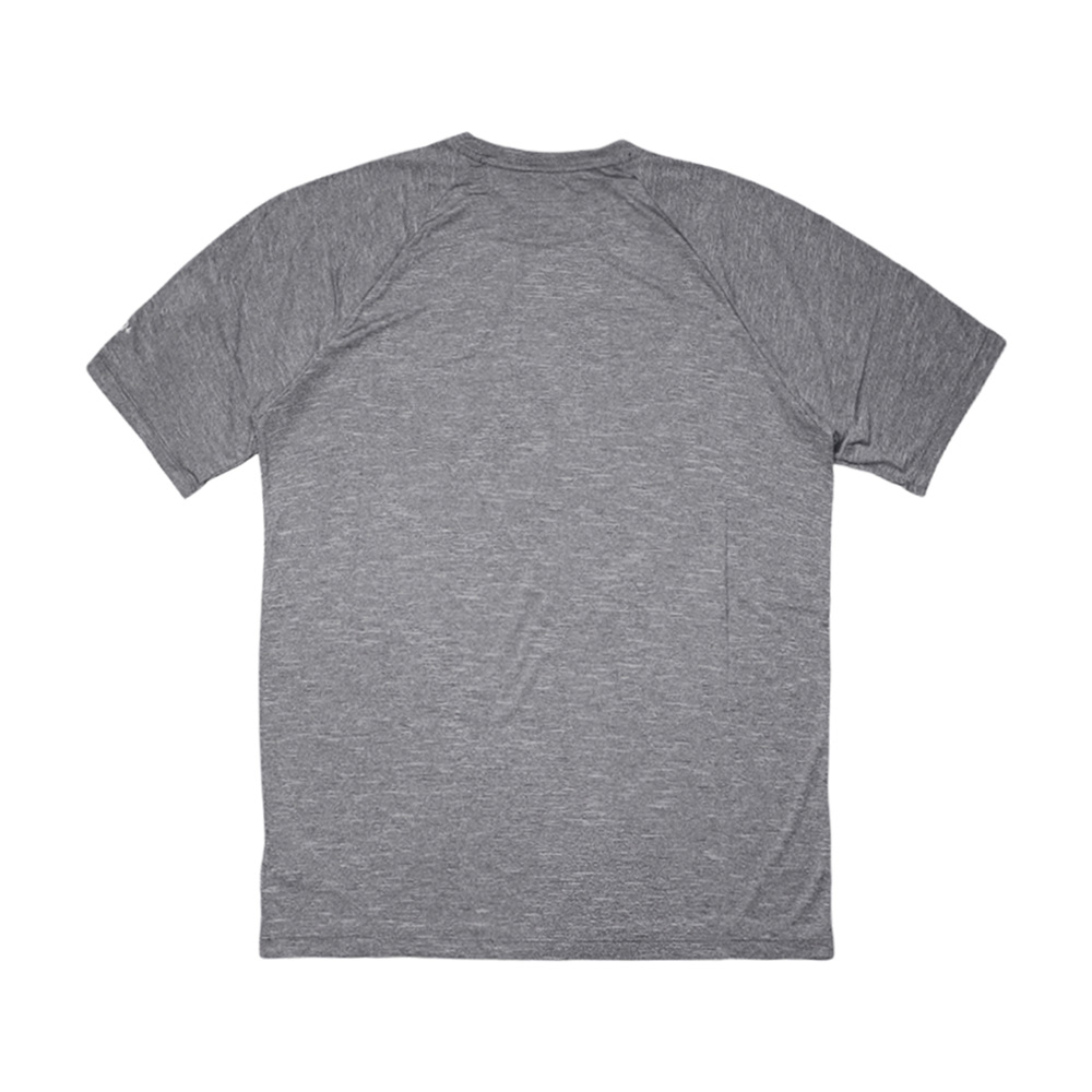 NIKE NEW HEATHER成人男性短袖防曬衣 健身 戶外運動 抗UV 吸汗 乾爽 透氣 彈性 舒適 深灰 藍綠 橘, , large