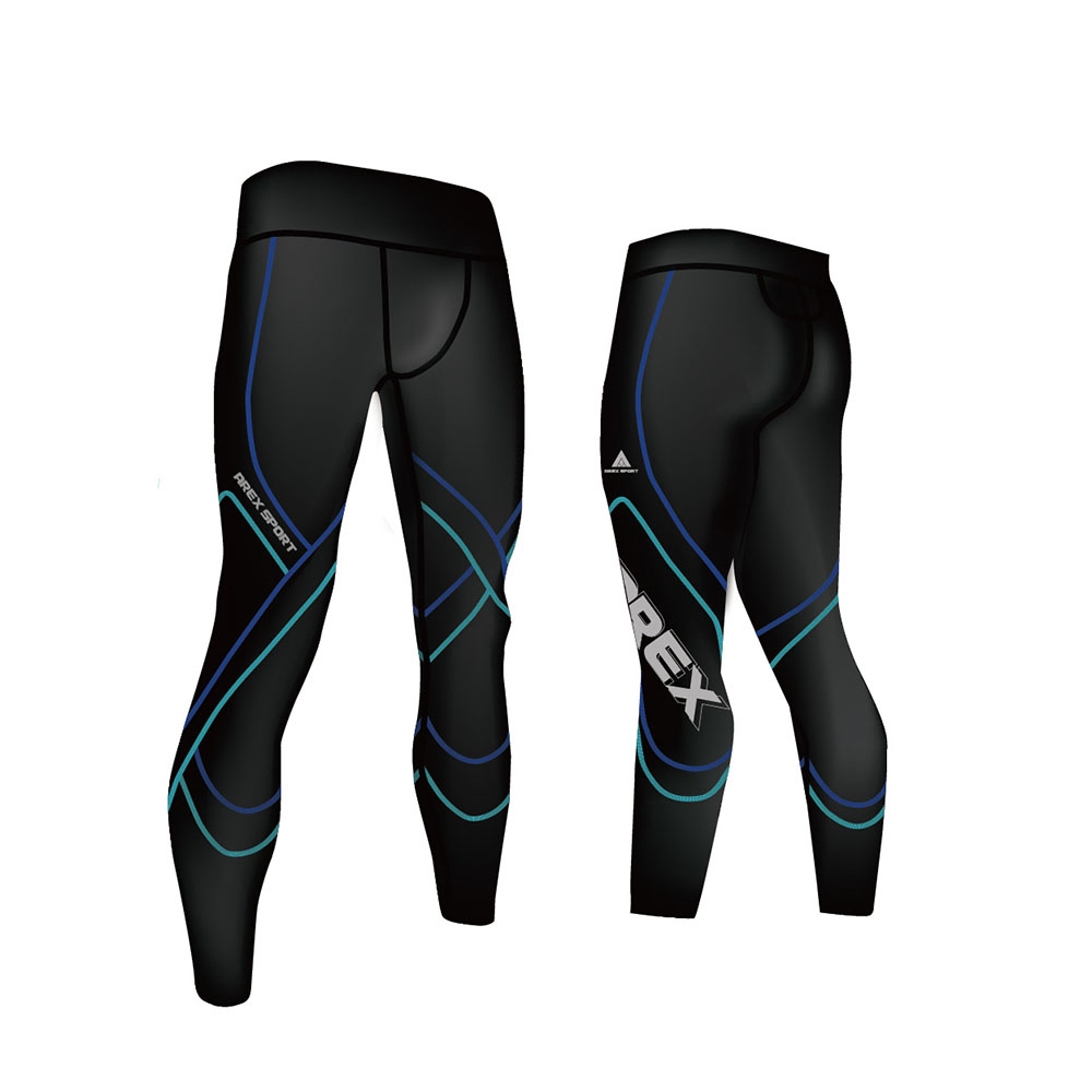 【AREXSPORT台灣製】 AS-9393 壓縮褲男 登山壓力褲 護膝壓力褲 男緊身褲 萊卡強力包覆壓縮褲二代 健行褲, , large