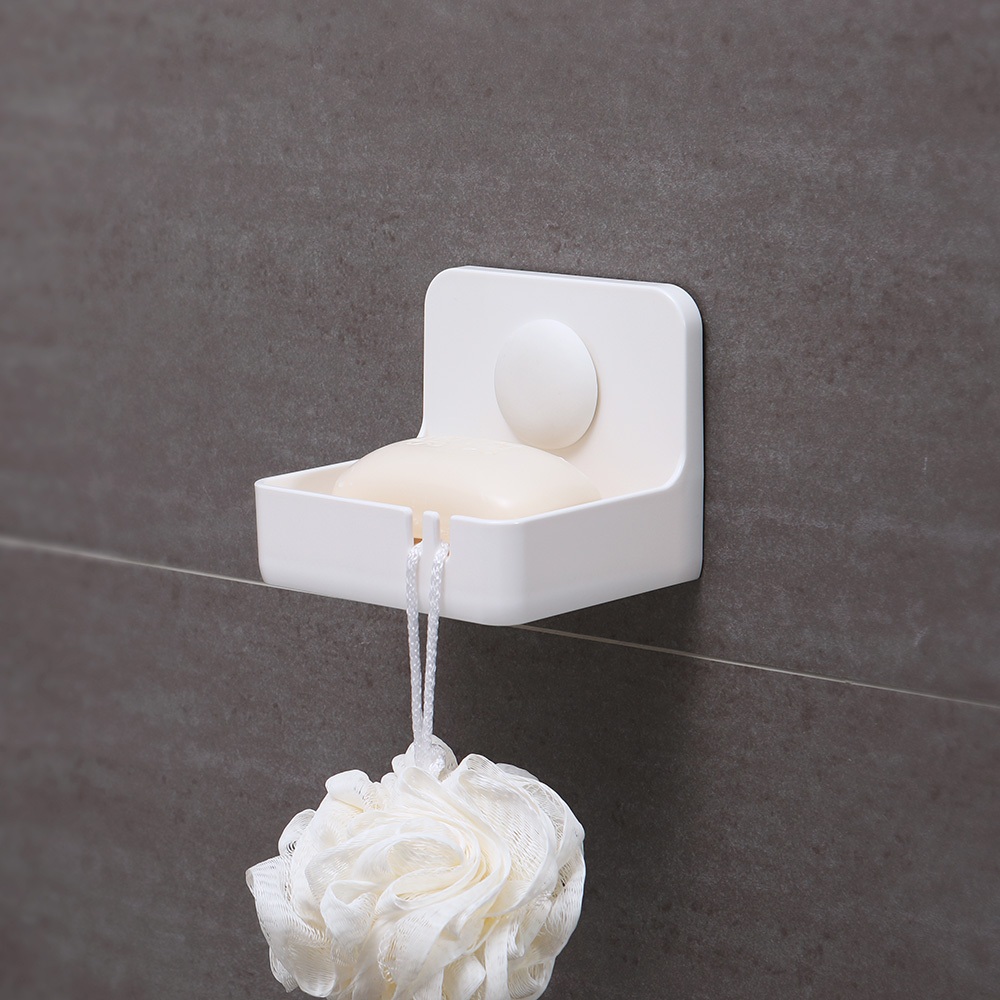 【收納精靈】RT-A8021 肥皂架 肥皂盒 內附無痕膠片-白色, , large