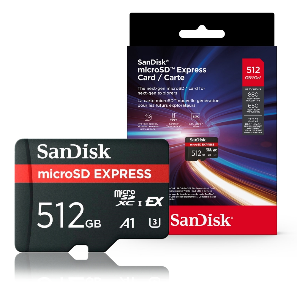 【SanDisk】 EXPRESS 512G UHS-I U3 A1 microSDXC 記憶卡, , large