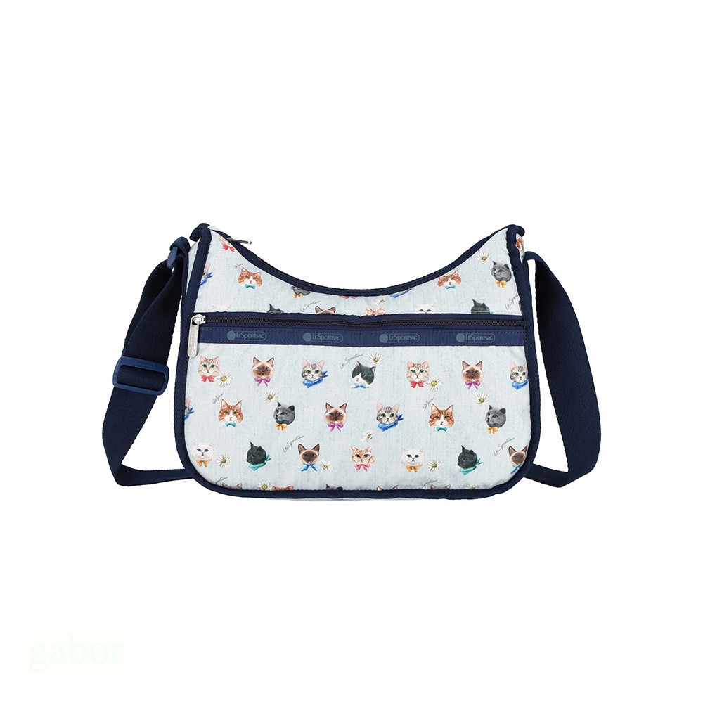 LeSportsac Classic Hobo 經典斜背包 送禮-晴空貓語, , large