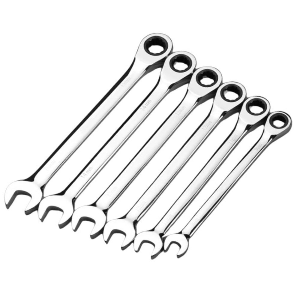 Ratchet wrench with open end cap, automatic bidirectional, -7mm, , large