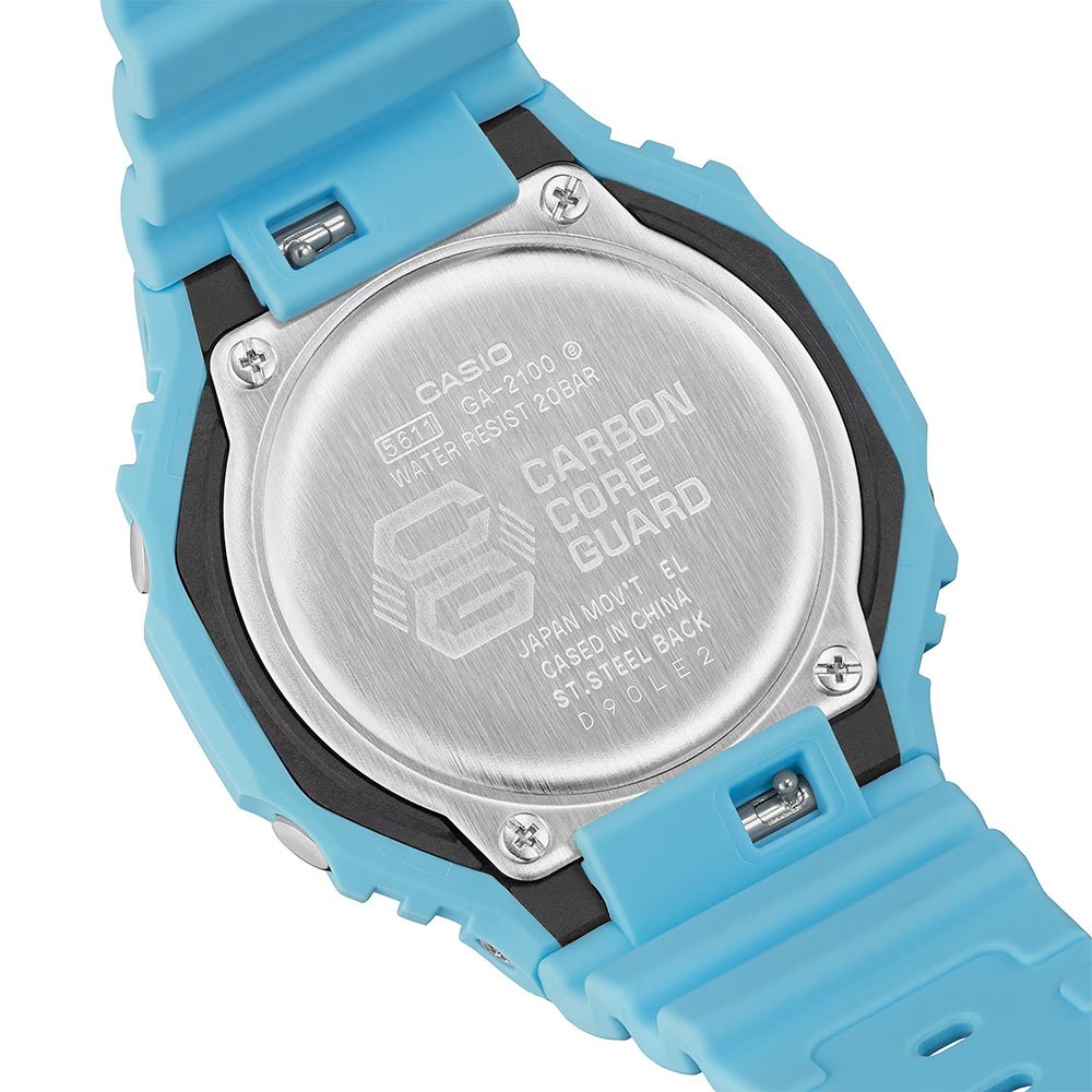CASIO 卡西歐 G-SHOCK 單色美學 八角 雙顯手錶 GA-2100-2A2, , large