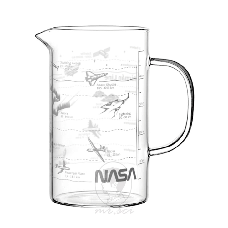 NASA卡門線大氣層耐熱玻璃燒杯, , large