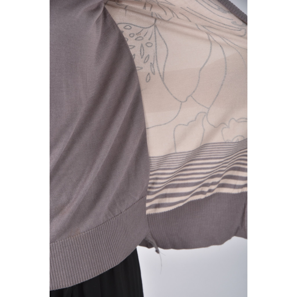 (S) 假兩件灰色短袖上衣二手衣, , large