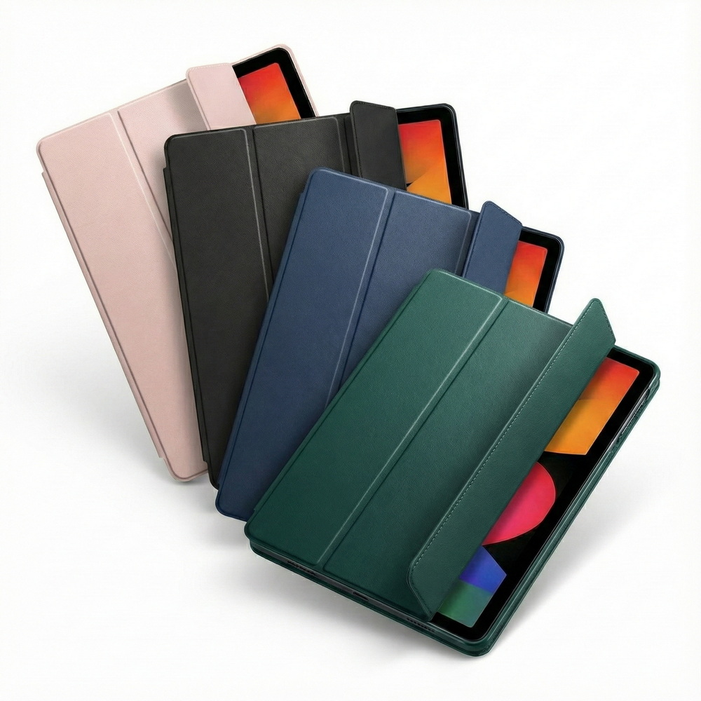 [RD95 Tri-Fold Crystal Clear Back Cover] Redmi Pad 2 Pro 12.1-inch Tablet Protective Case (Built-in Pencil Slot), , large