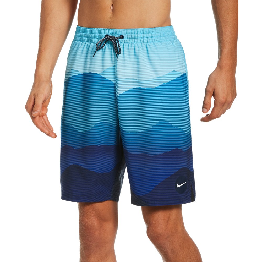 出清 NIKE LANDSCAPE 成人男九吋海灘褲 沙灘褲 衝浪褲 短褲 DRI-FIT NESSB528, , large