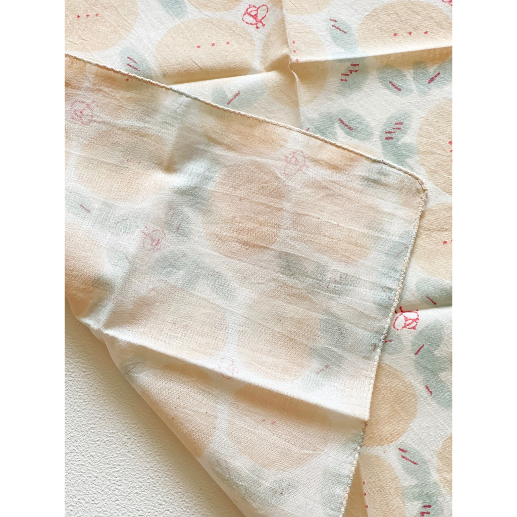 日本設計/印度製造 admi 全棉 方形 45x45 cm 手帕 手巾 (Honey 04), , large