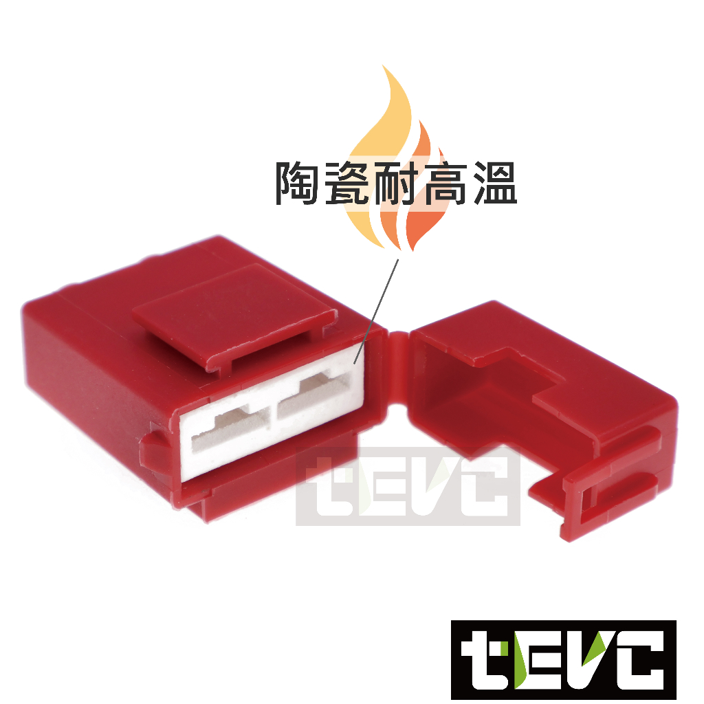 "tevc"Ceramic M Fuse Holder 6.3 C116 2P-Red, , large
