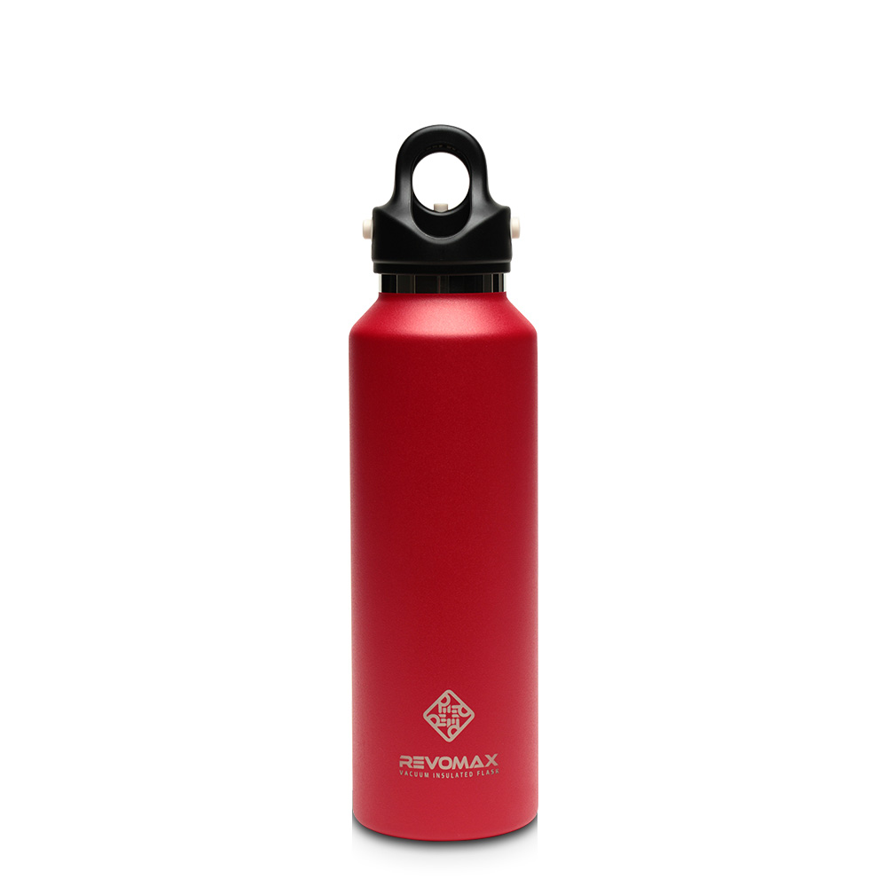 Stainless steel second open thermos592ml, 紅, large