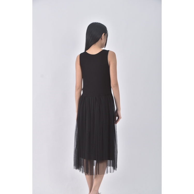 (S) miustar休閒黑色洋裝二手衣, , large