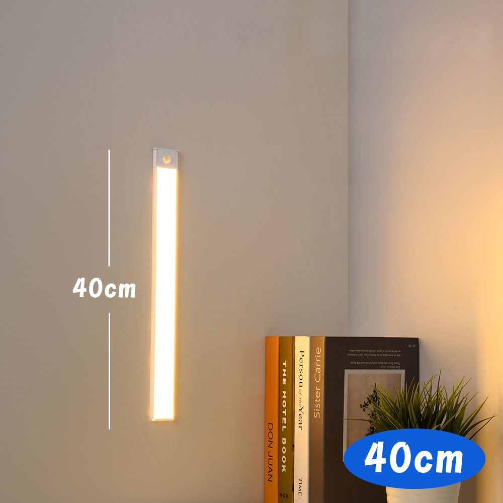 超薄感應磁吸燈【30cm/40cm/50cm】 床頭燈 小夜燈 感應燈 壁燈 三檔色溫 多款尺寸 超薄感應燈 磁吸夜燈 超薄智能感應燈感應燈 LED感應, , large