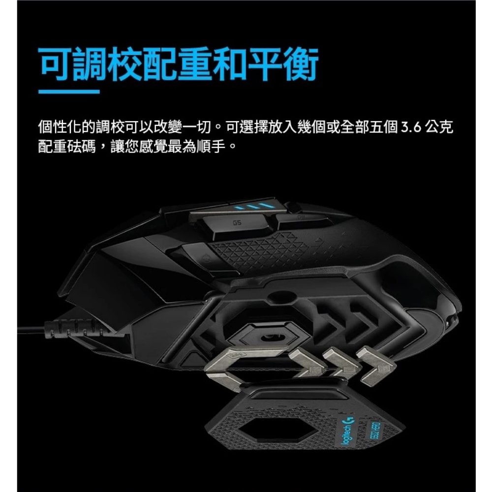 【 Logitech 羅技 】G502 Hero 電競 有線 滑鼠, , large