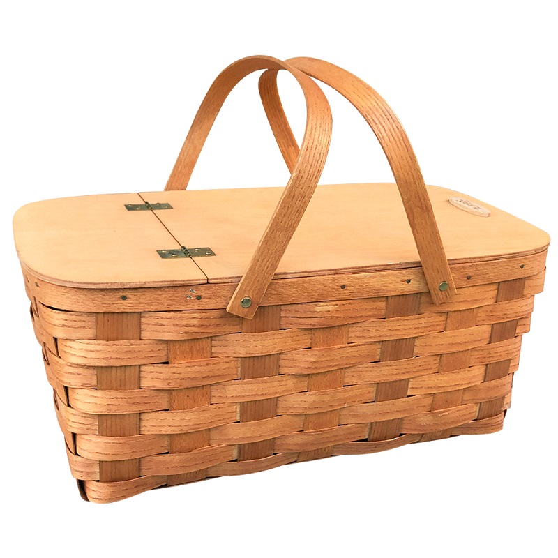Turbo Tent Wooden Pinic Basket, , large