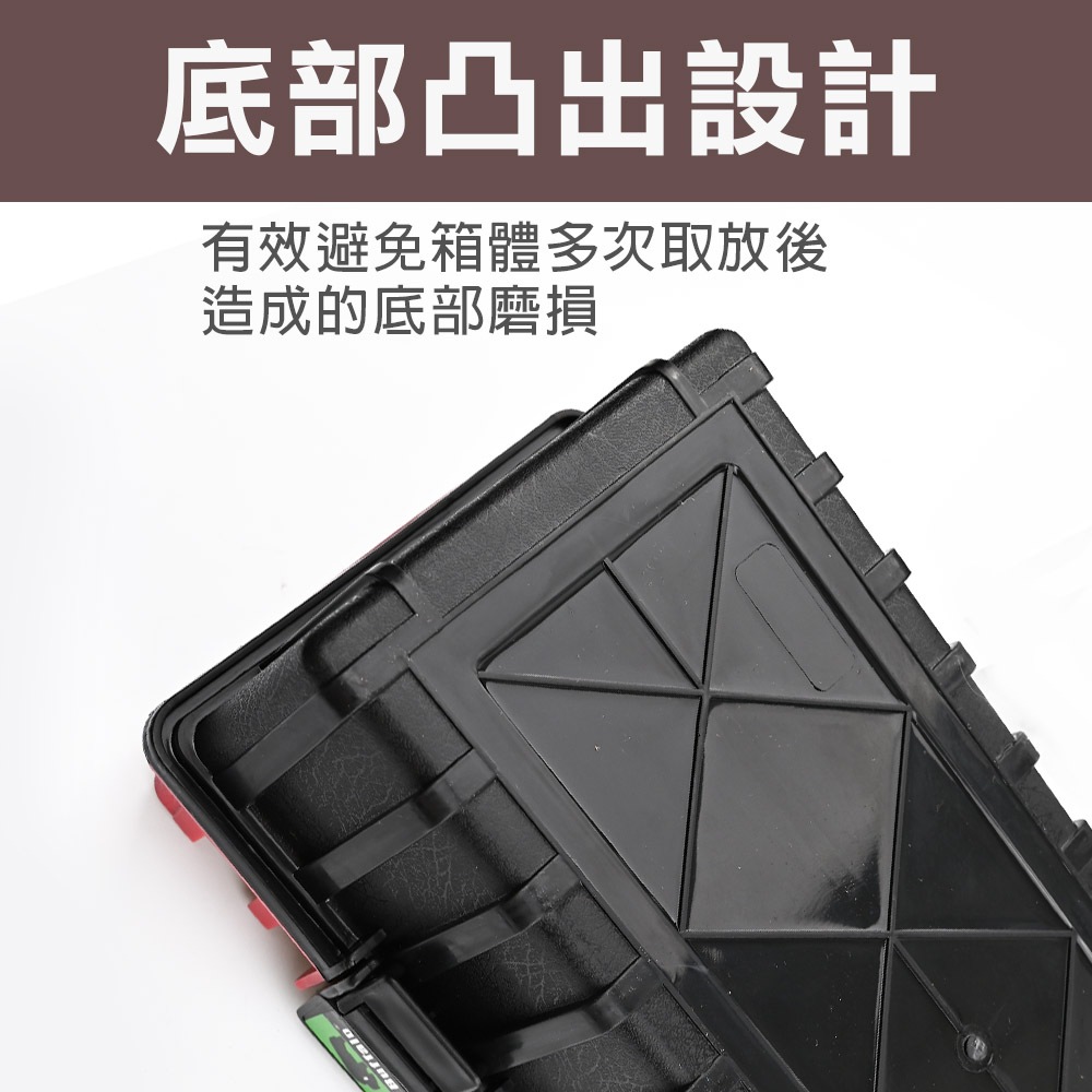 【TOPWAY】耐衝擊折疊工具箱 台灣製 PP雙層 三層 隔層自由配 零件收納 模型手工具 水電收納箱 手提箱 五金零件整理箱, , large