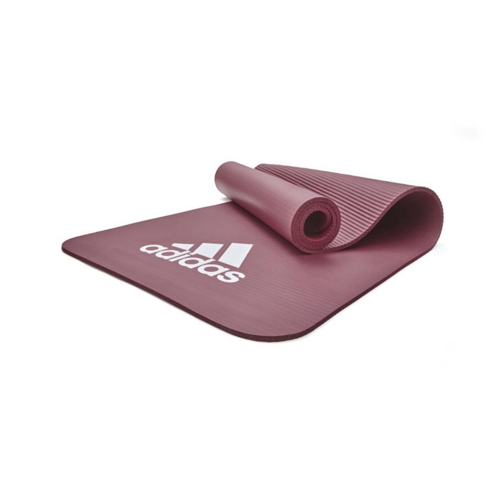 [秉宸] ADIDAS 輕量彈性瑜珈墊 7MM 瑜珈墊 運動墊 運動瑜珈 輕量 彈性 ADYG-10010, 10010MR 煙燻紅, large