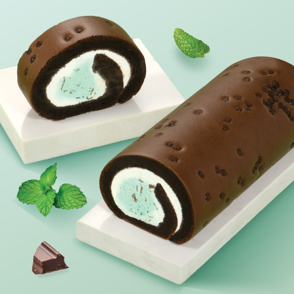 【Yannick 】Mint Chocolate Chip Roll Cake(18CM / Roll), , large