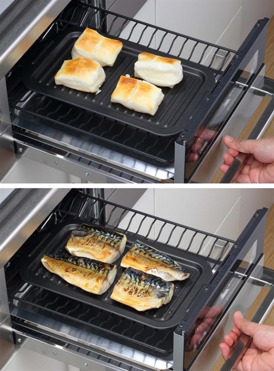 Non-stick deep and shallow baking pan set, , large
