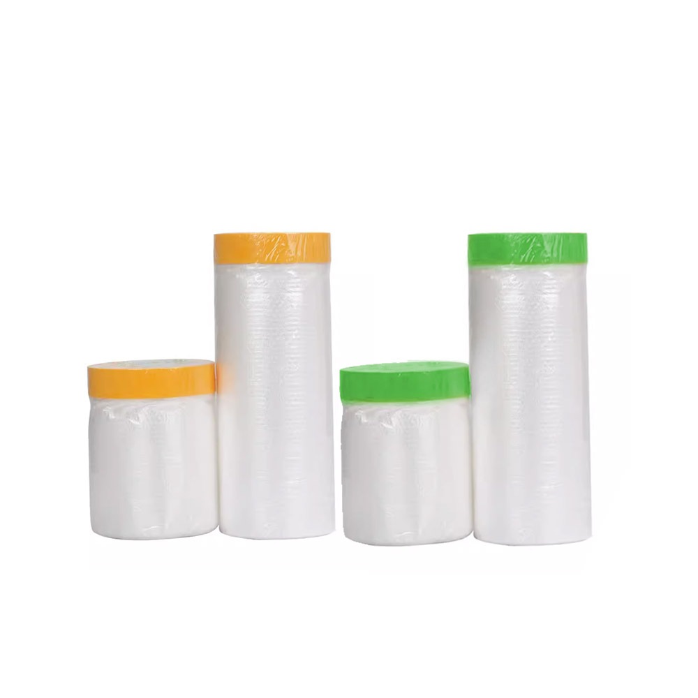 家具遮蔽防塵膜 養生膠帶 噴漆遮蔽 家具防塵罩 保潔 油漆 塑料 防塵 和紙PE膜 DIY 家居防護工程, , large