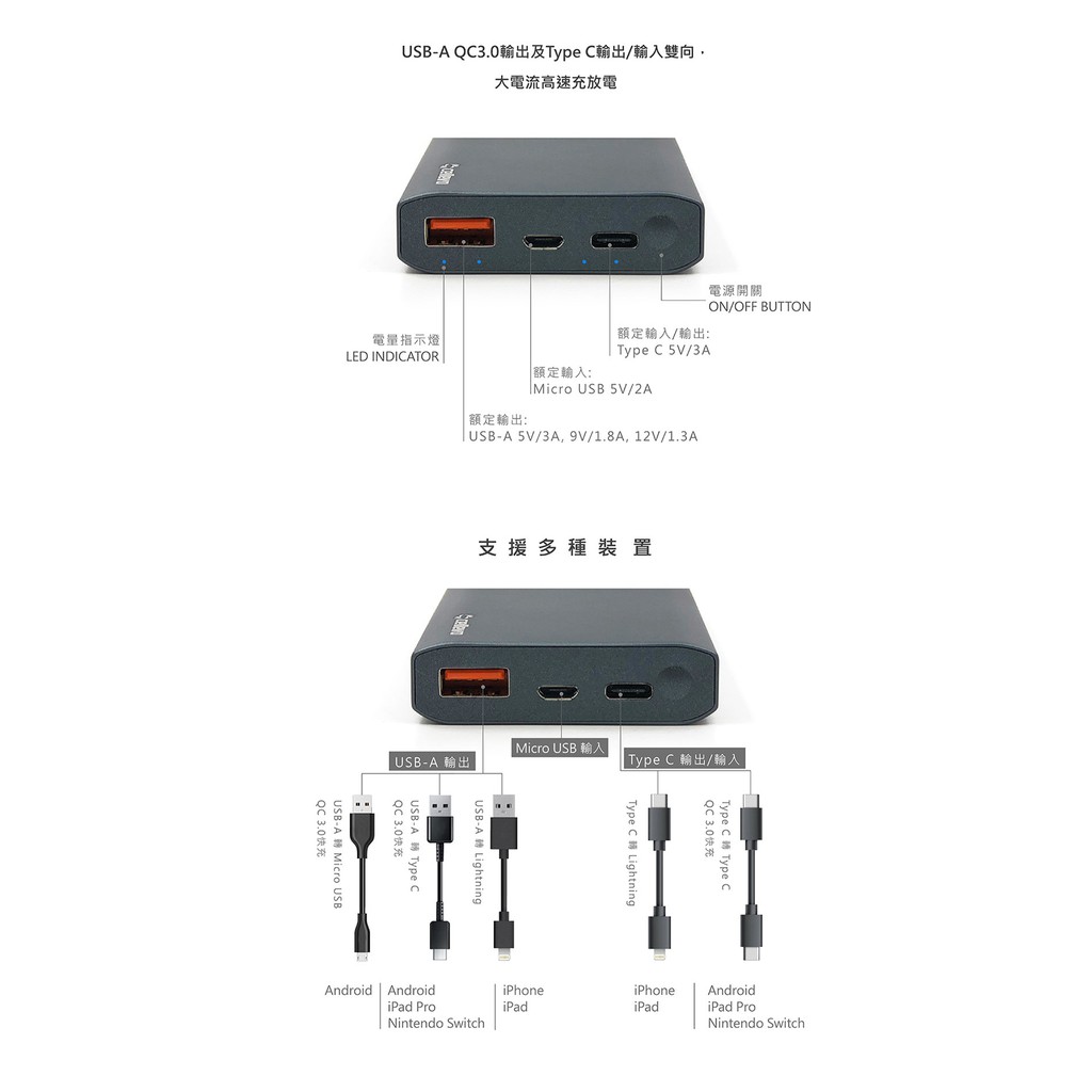 Cellevo 鋁合金行動電源11000mAh, , large