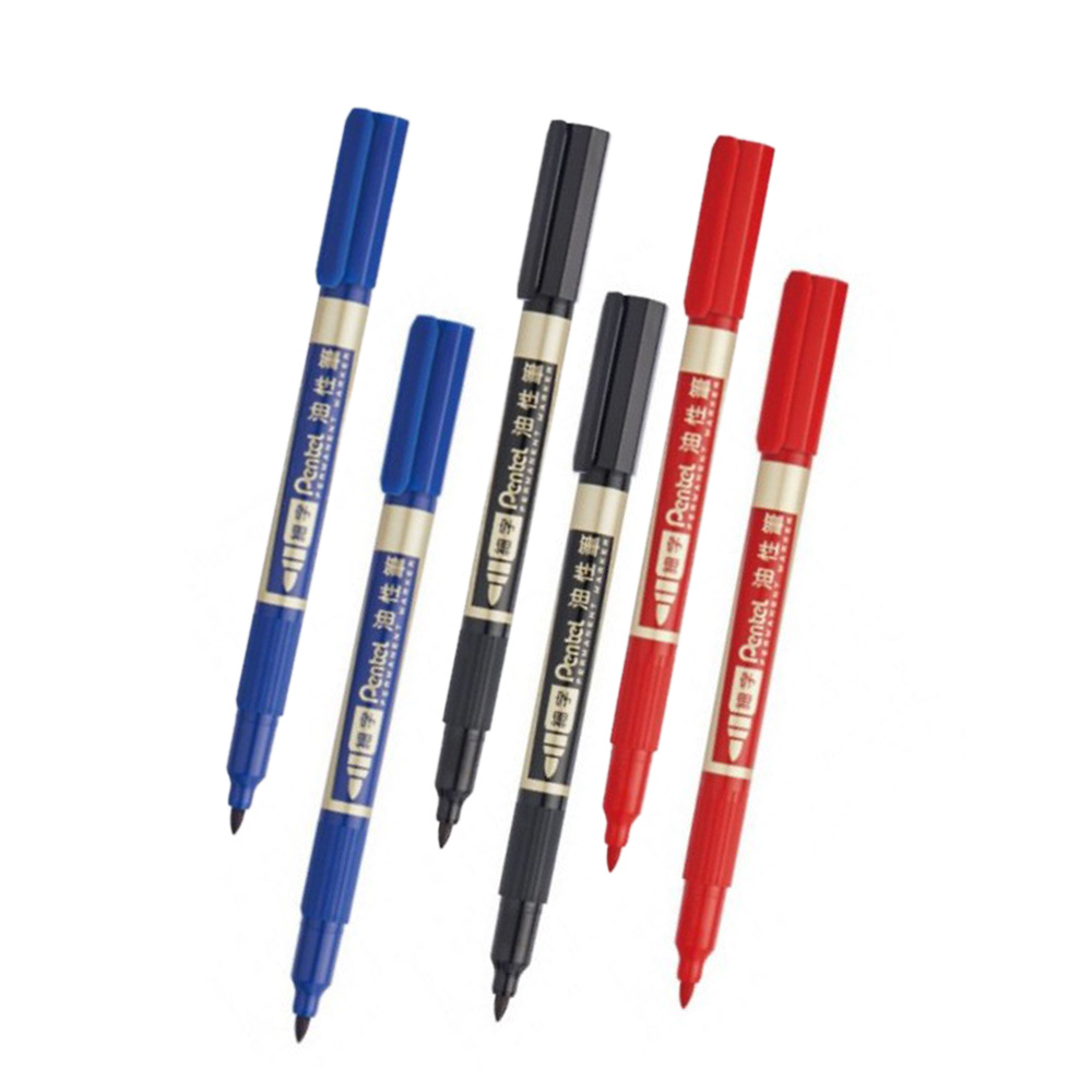 【龍品文創】飛龍PENTEL NS75 細字油性筆-藍黑紅各2支, , large