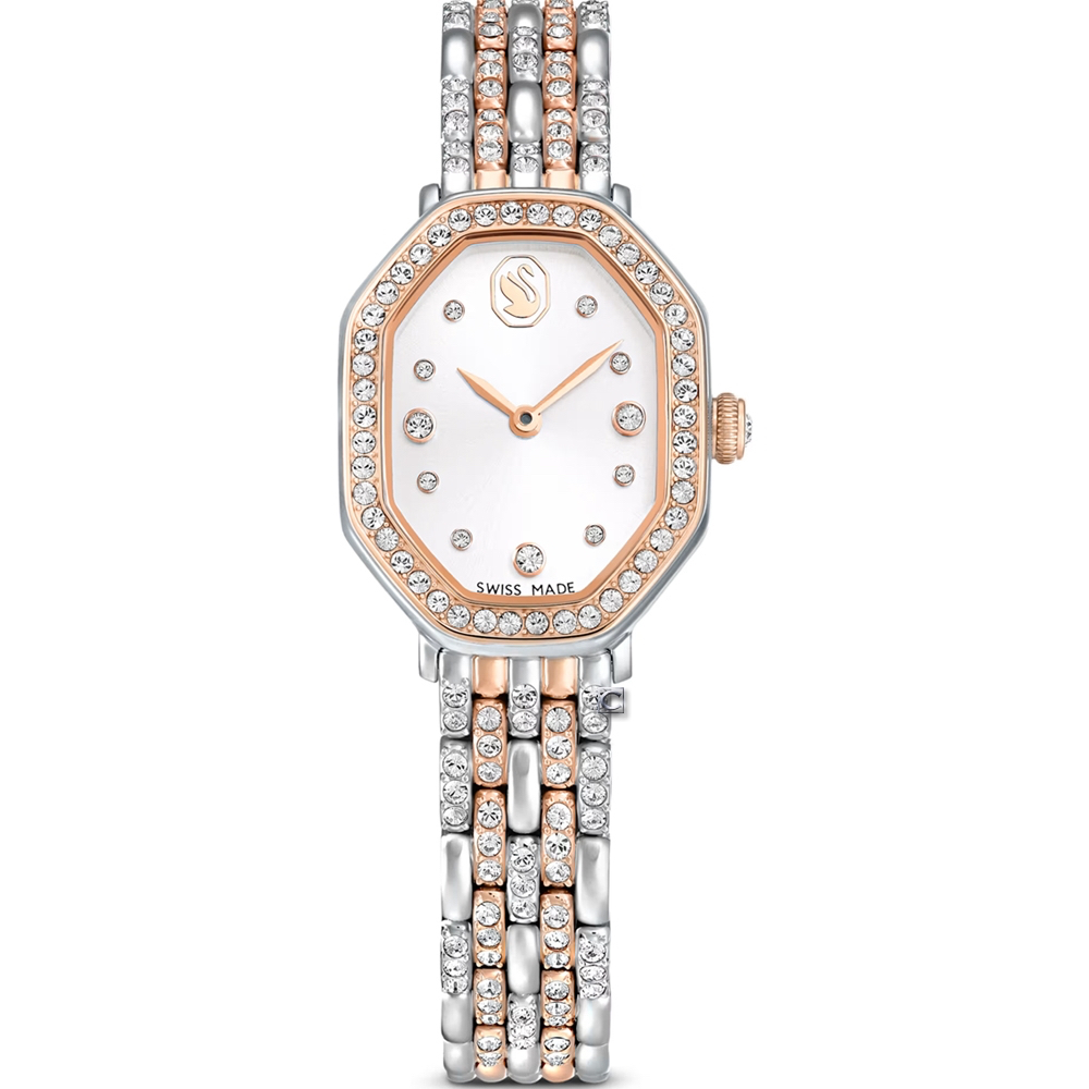SWAROVSKI 施華洛世奇 Dextera Octagon 永恆優雅璀璨腕錶-32x23mm 5715521