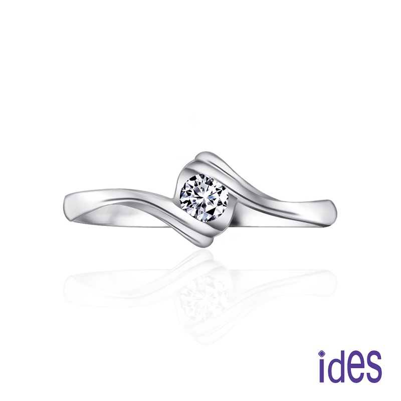 [ides愛蒂思] 精選10分F/VS1八心八箭完美EX車工鑽石對戒結婚戒/永恆對戒 (戒圍請於訂單備註), , large