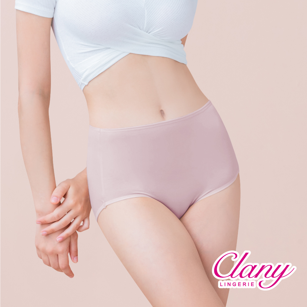 【Clany可蘭霓】美膚保養絲蛋白高腰L-Q(2XL)內褲(迷迭紫 2189-91), , large