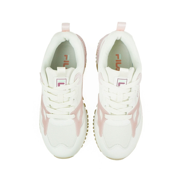 Kixpress-Fila Overlap 女 休閒鞋 低筒 透氣 復古 厚底鞋 老爹鞋 白粉 [5-J347Y-755], , large
