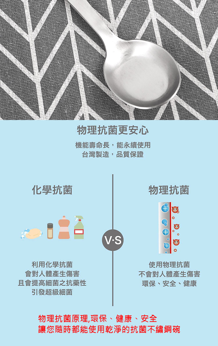 LINOX義式抗菌304不鏽鋼平底匙-13.5cm-3入, , large