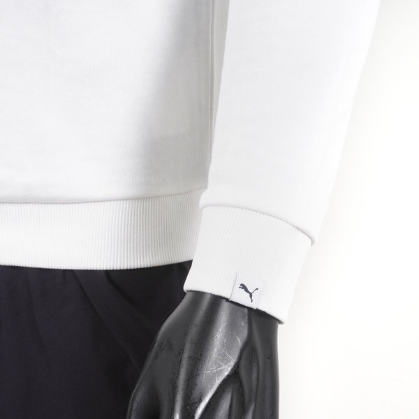 Puma 男 基本系列 No.1 Logo圓領衫 長袖上衣 亞洲版 素面 簡約 白 福利品 [59299713], , large