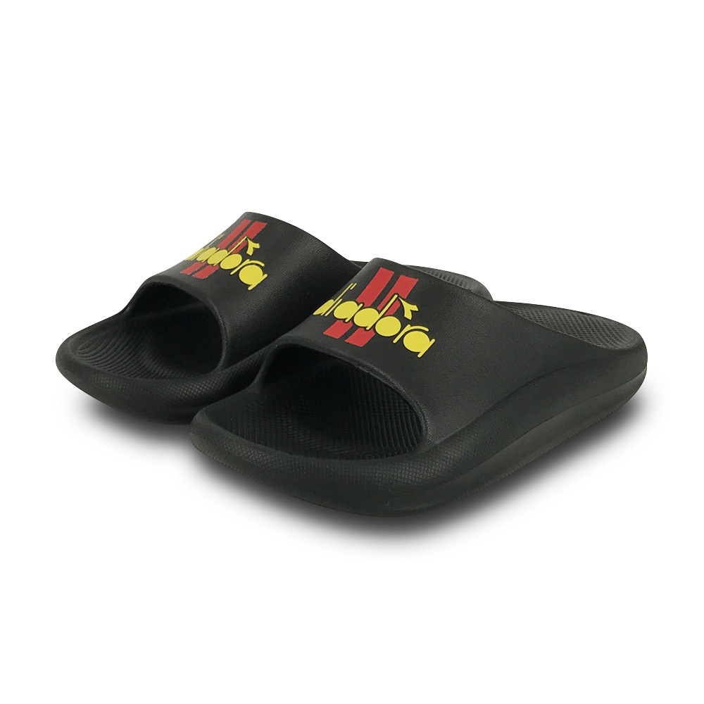 DIADORA迪亞多那 MIT童趣厚底拖鞋 童拖鞋 童鞋 台灣製造 緩震 Q彈 舒壓 人體工學 防滑 黑 寶藍 粉 藍, , large