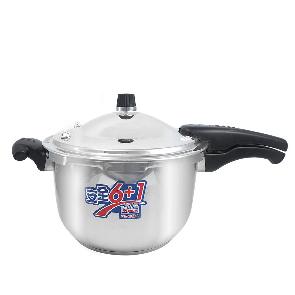 米雅可正304不鏽鋼安全6+1壓力鍋-8L-單把-1支, , large