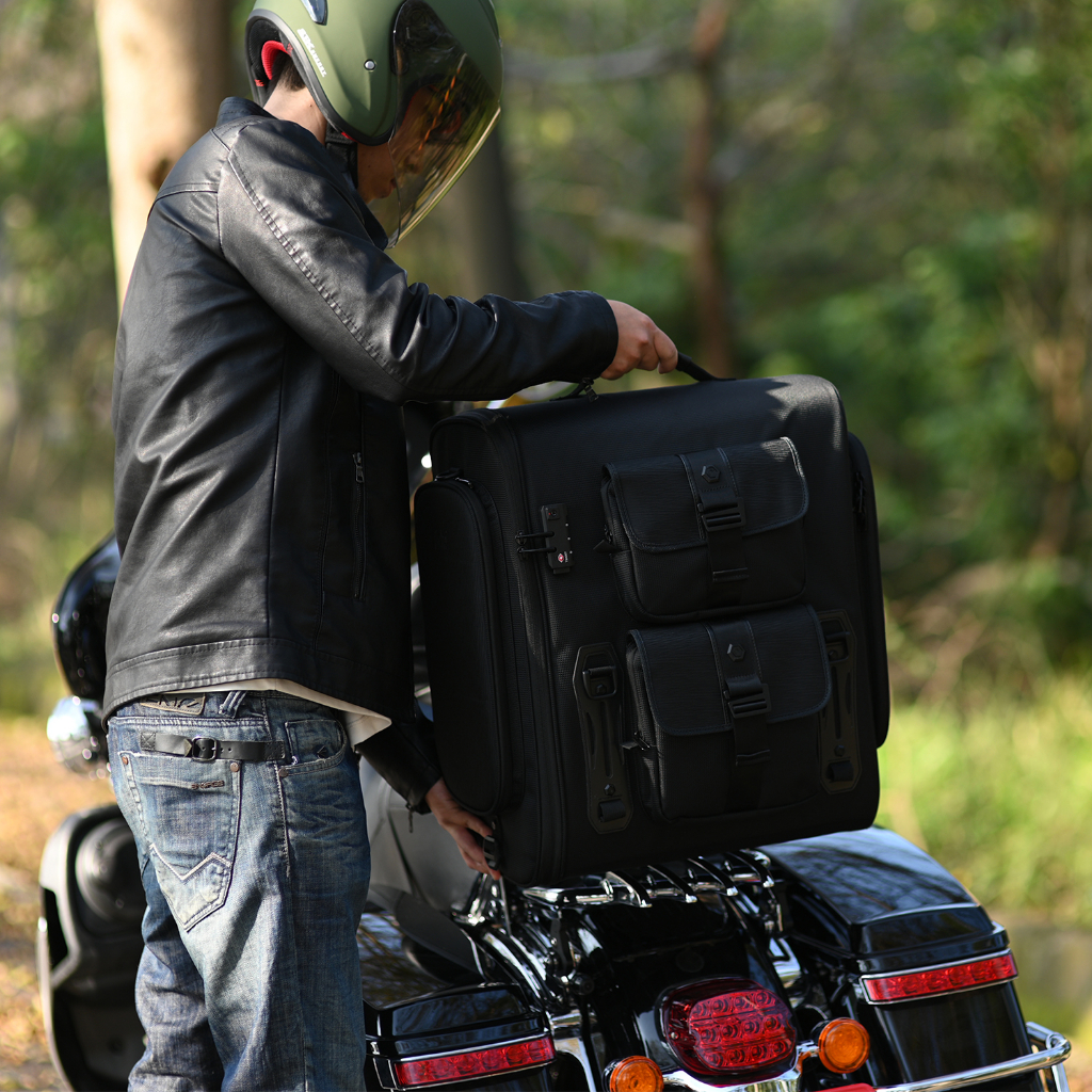 【Niche 樂奇】重機高背靠後座包 摩托車旅行後架包 (65L) NMO-2304, , large