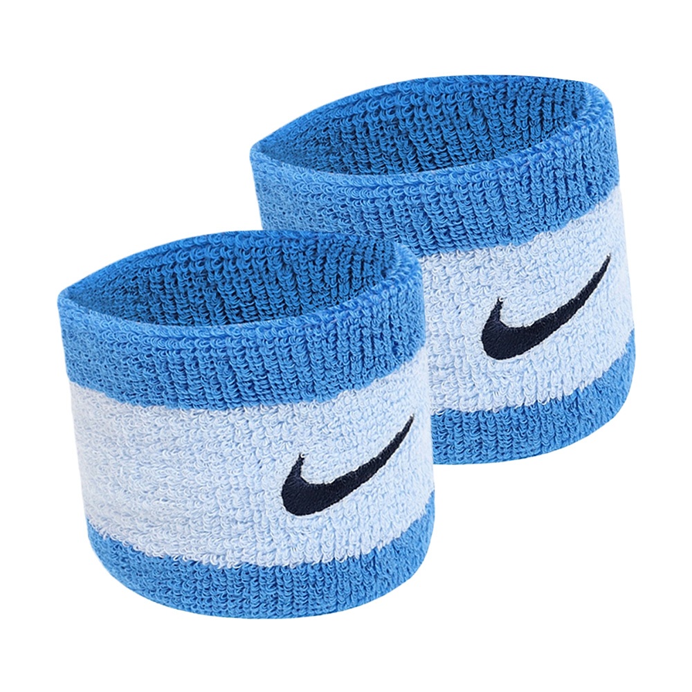 NIKE SWOOSH 腕帶 護腕 健身 訓練 慢跑 戶外 運動 簡約 素色 吸汗 乾爽 透氣 彈性 柔軟 舒適 天空藍, , large