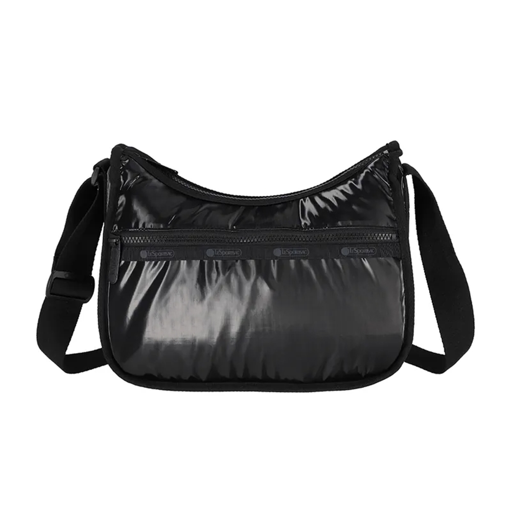 Lesportsac Classic Hobo 經典斜背包 送禮推薦-亮面黑, , large