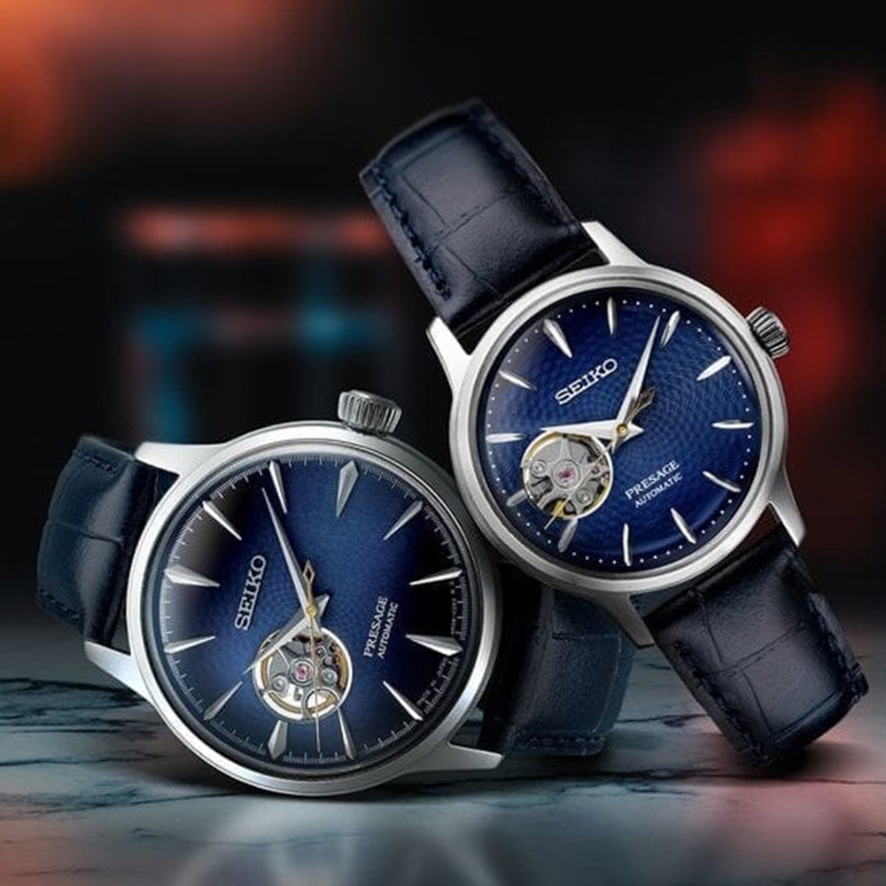 SEIKO 精工 Presage 開芯鏤空機械錶-40.5mm 4R38-01N0B(SSA405J1), , large