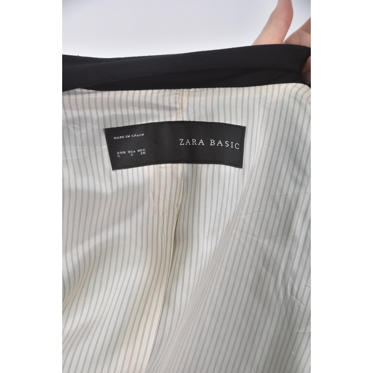 (S) ZARA質感西裝黑色外套二手衣, , large