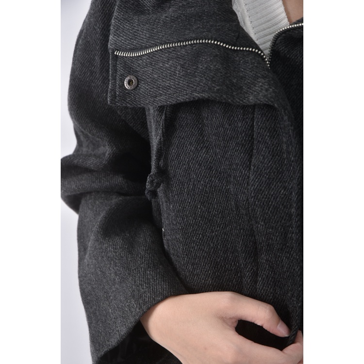 (S) 【國泰航空永續合作】imperial質感棉質灰色外套二手衣, , large