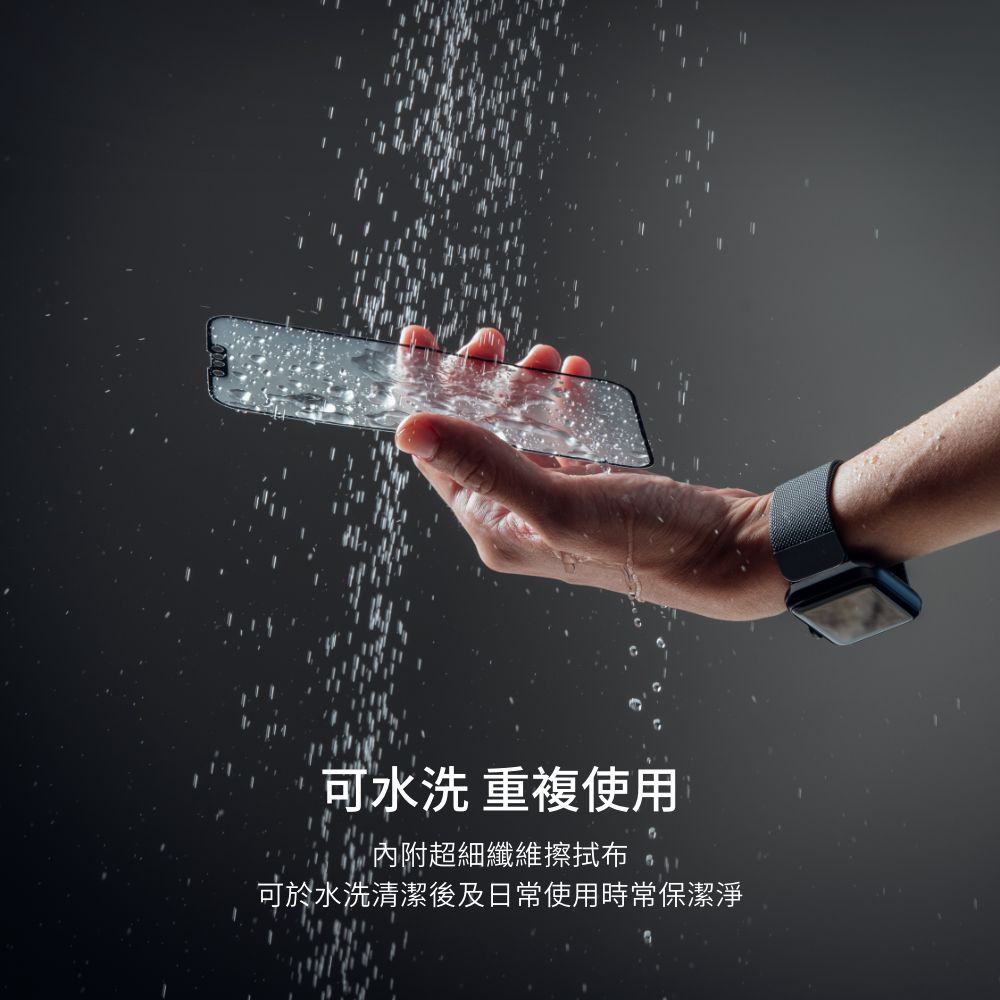 Moshi iVisor AG 防眩光螢幕保護貼 黑 (透明/霧面防眩光) for iPhone 13 Pro Max, , large