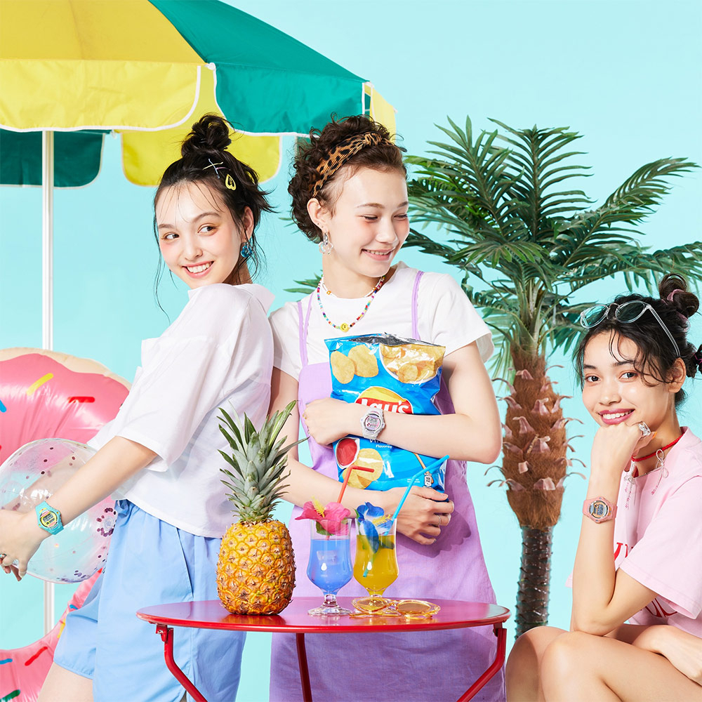 CASIO 卡西歐 BABY-G 加勒比海熱帶海灘手錶 BG-169PB-7, , large