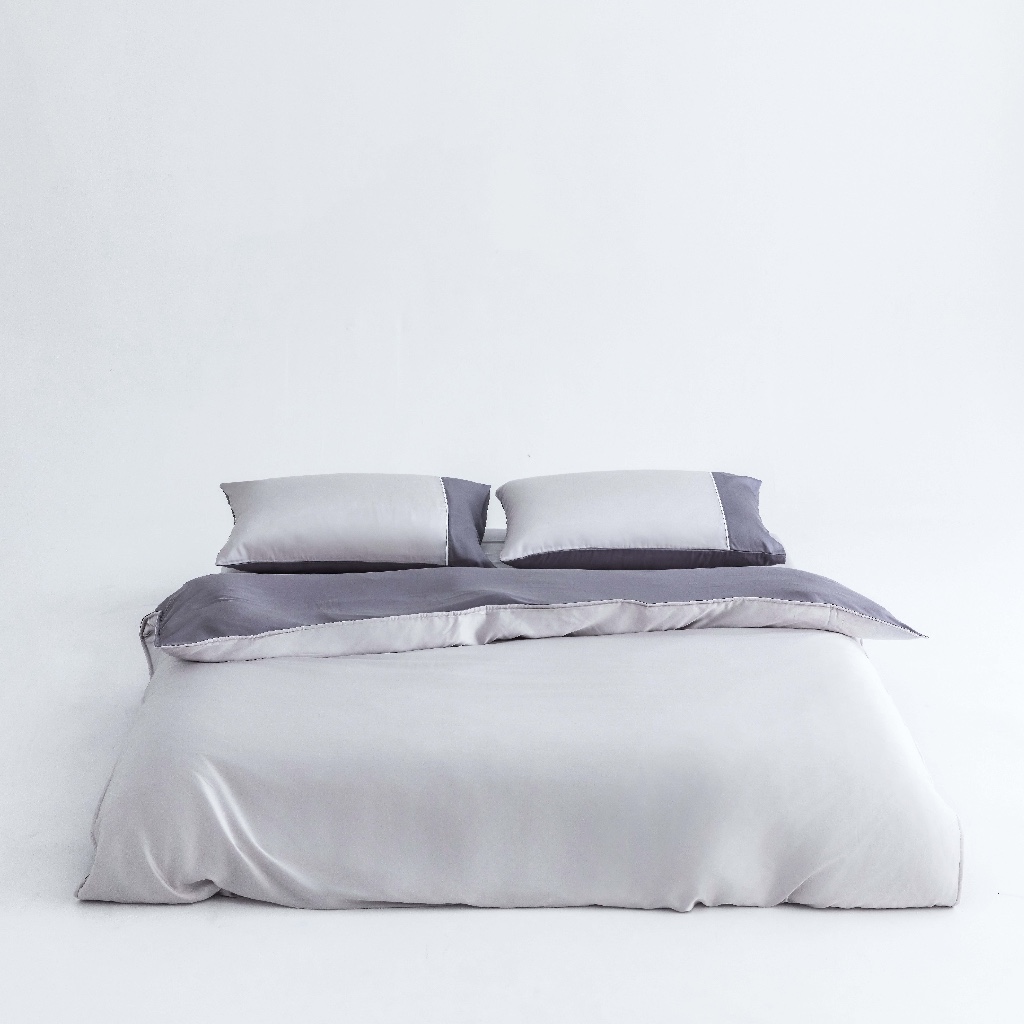 DOTDOT Lite - 『淺灰』 床包枕套組/兩用被/寢具組｜Classic系列｜60s天絲萊賽爾, , large