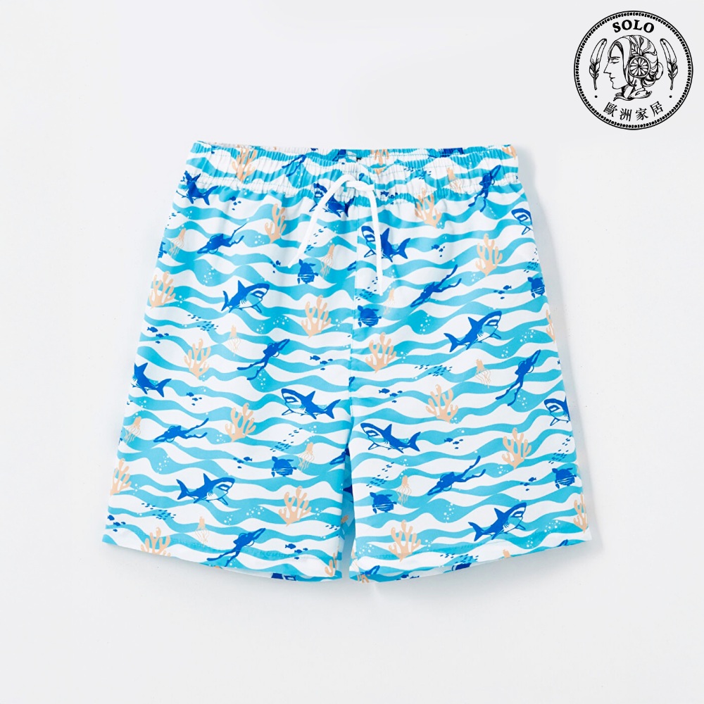【SOLO Vintage】LCW Boys Coral Reef Adventure T-Shirt & Shorts Set Swimwear Made in Turkey 6-7y, , large