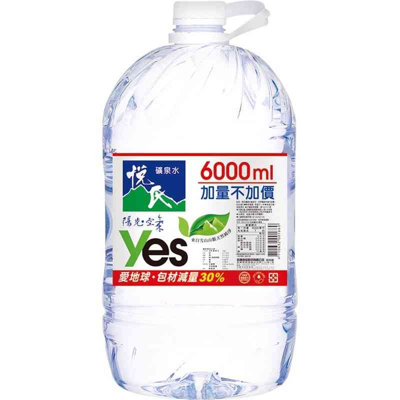 Y.E.S Mineral Water-PET6000m, , large
