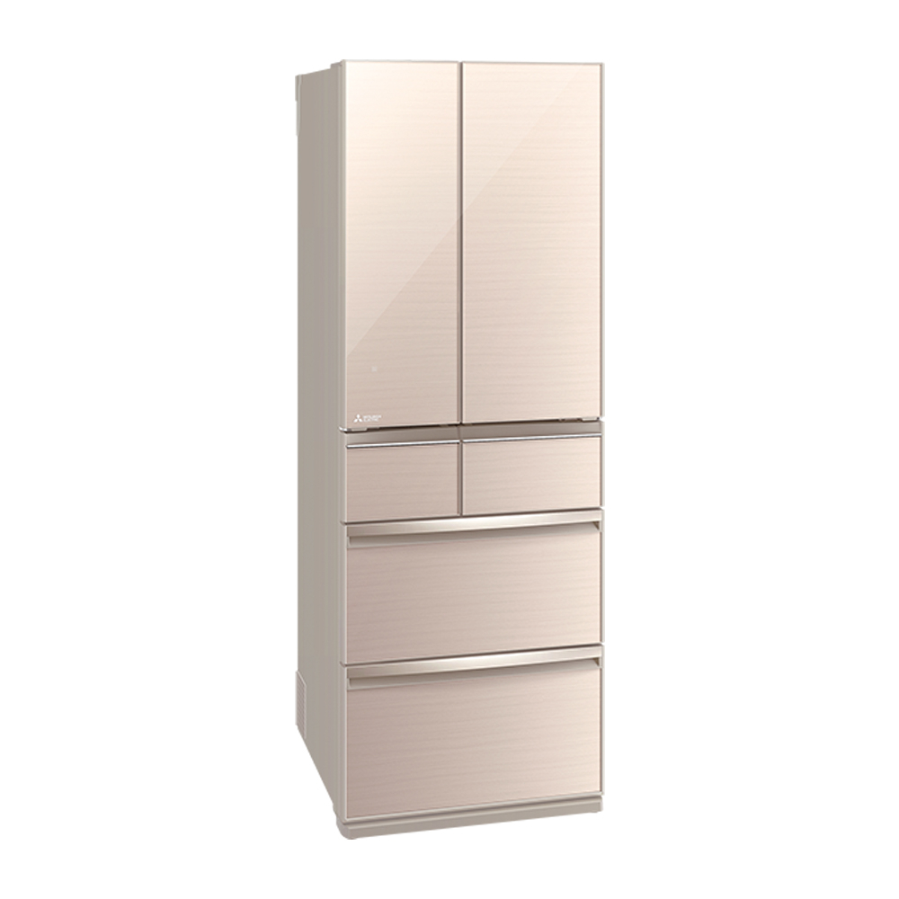 MITSUBISHI 525L Glass Mirror Finish 6-Door Inverter Refrigerator MR-WX53C, , large