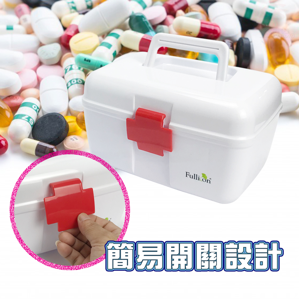 GS MALL 6公升 居家急救收納箱 醫療收納箱 緊急收納盒 護理收納盒 急救盒 保健盒 醫療收納盒 醫療盒 急救箱, , large