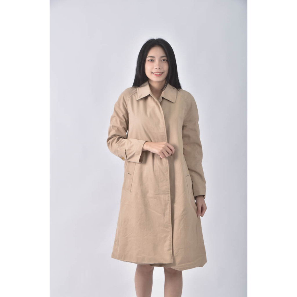 (M) burberry質感棉質杏色外套二手衣, , large