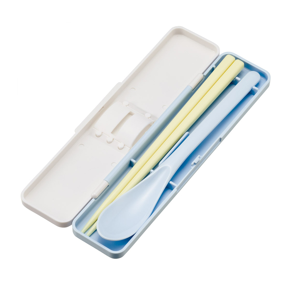 【百科良品】日本製 迪士尼 史迪奇 手繪風 環保筷子+湯匙組 18CM(日本境內版), , large